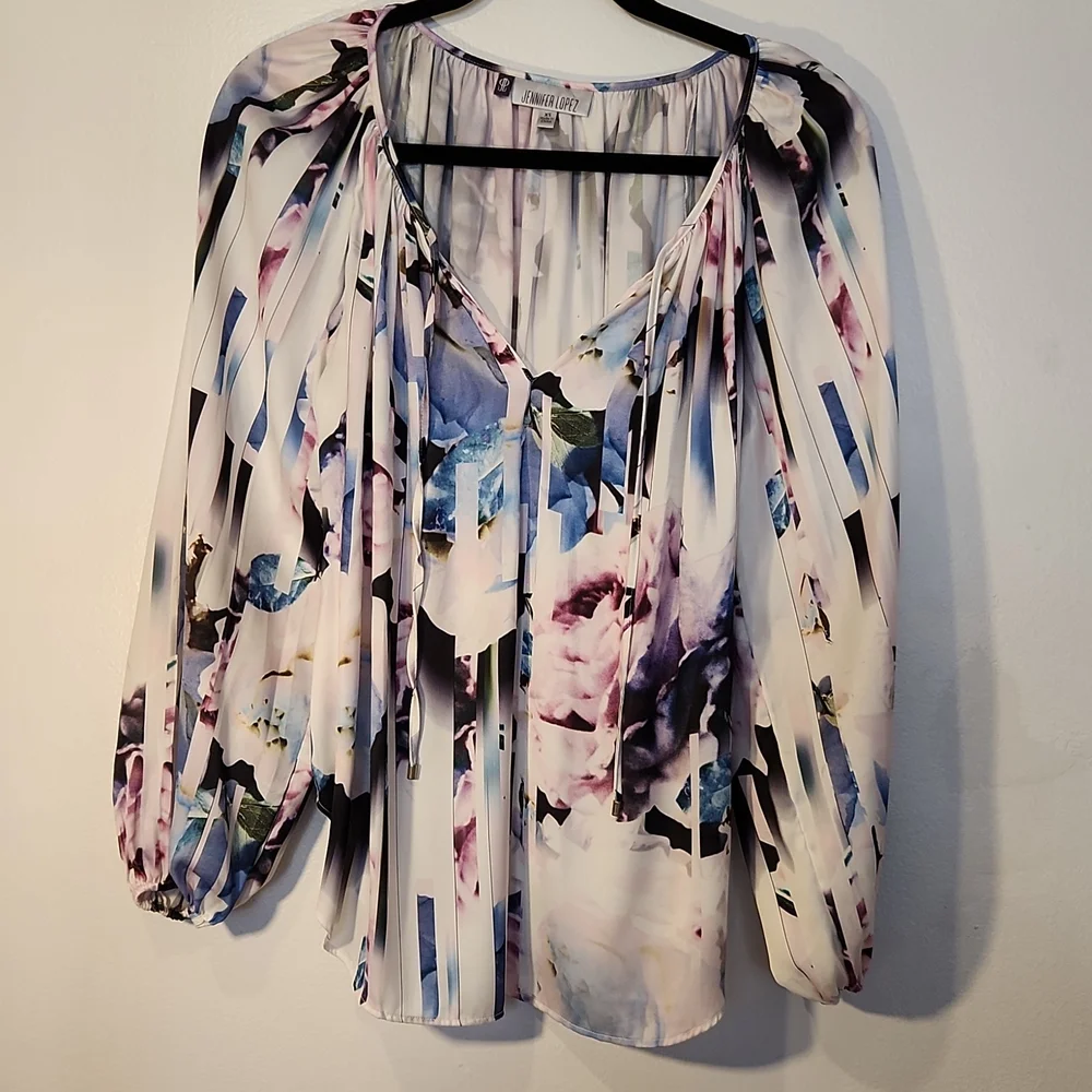 Jennifer Lopez women long sleeve multicolor size xs - Picture 1 of 6